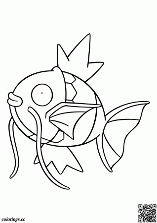 129 - Magikarp coloring pages, Pokemon coloring pages - Colorings.cc
