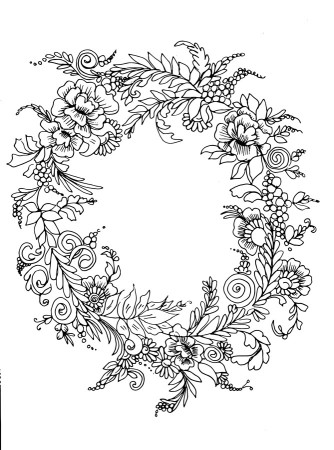 Free Flower Vectors Coloring Pages Download