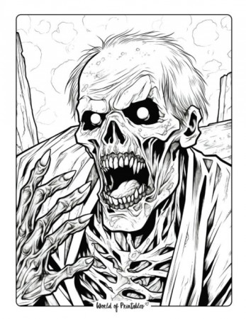 Horror Coloring Pages - World of Printables