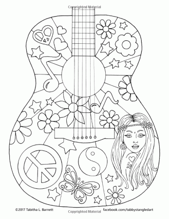 25 Hippie Inspired Adult Coloring Pages ...