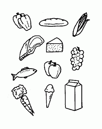 Free Printable Food Coloring Pages For Kids