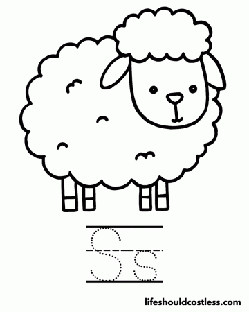 Sheep Coloring Pages (free printable PDF templates) - Life Should Cost Less