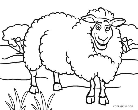Free Printable Sheep Face Coloring Pages For Kids