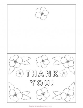 Free Printable Thank You Cards to Color ...