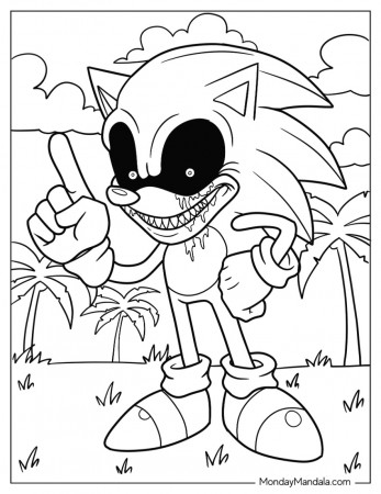 20 Sonic Exe Coloring Pages (Free PDF ...