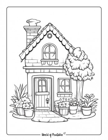 House Coloring Sheets | Coloring book ...