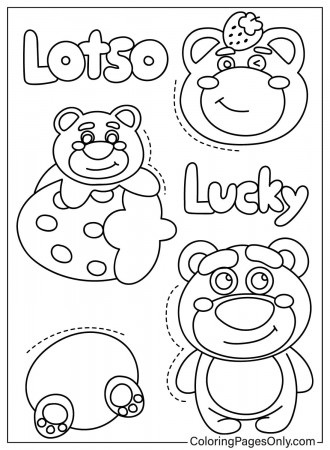 Lotso Bear Coloring Page to Print ...