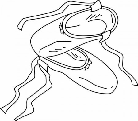 Ballerina Work Shoes coloring page ...