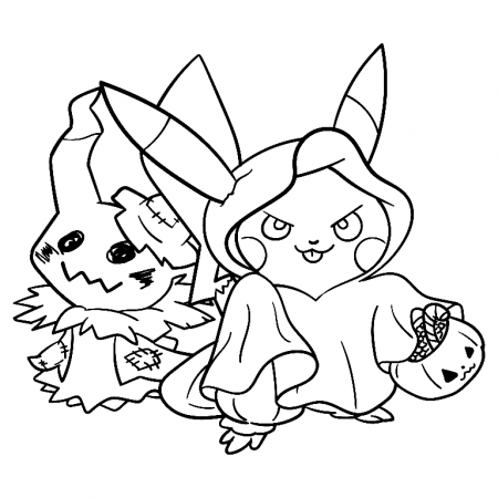 Pokemon Halloween Coloring Pages ...