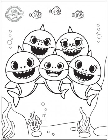 Free Printable Baby Shark Coloring ...