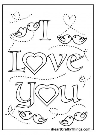 I Love You Coloring Pages (Updated 2023)