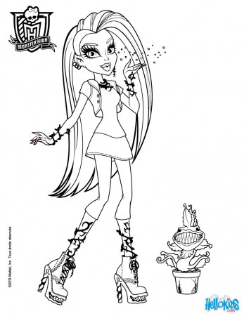 Monster High Venus Coloring Pages to Print - Get Coloring Pages