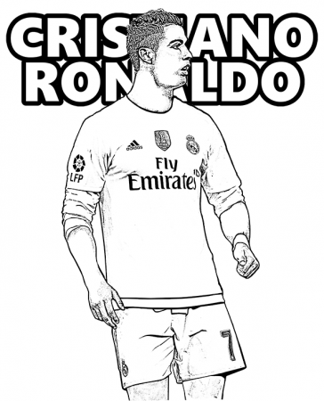 CR7 - coloring page | Cristiano ronaldo, Sports coloring pages, Ronaldo