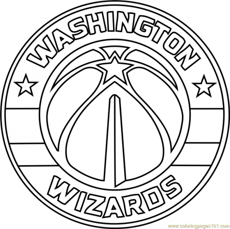 Washington Wizards Coloring Page for Kids - Free NBA Printable Coloring  Pages Online for Kids - ColoringPages101.com | Coloring Pages for Kids