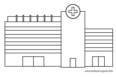 coloring-page-outline-places-hospital – The Learning Site