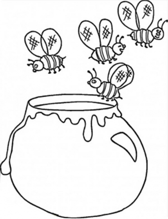 Pin on Honey Coloring Pages