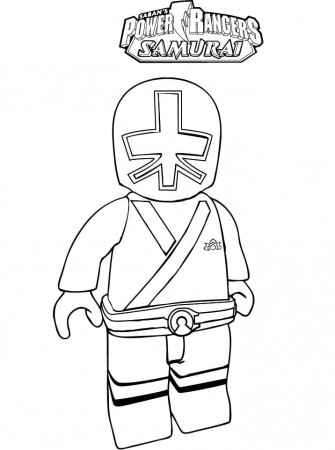 Lego Green Samurai Ranger Coloring Page - Free Printable Coloring Pages for  Kids
