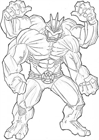 Machamp Coloring Pages - Free Printable Coloring Pages for Kids