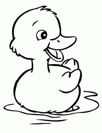 duck coloring pages - Clip Art Library