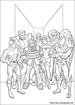 X-Men Coloring Book Pages - Get Coloring Pages