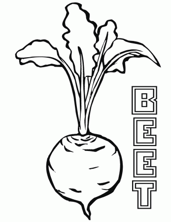 Beet coloring pages | Coloring pages to download and print