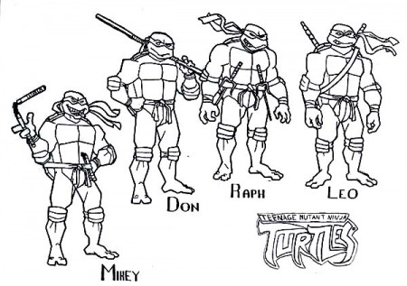 teenage mutant ninja turtles color sheets teenage mutant ninja ...