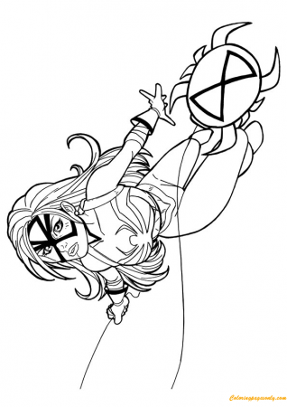 Spider Woman from Avengers Coloring Page - Free Coloring ...