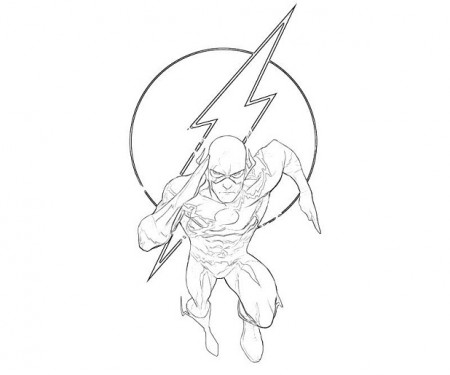 Flash #21 (Superheroes) – Printable coloring pages
