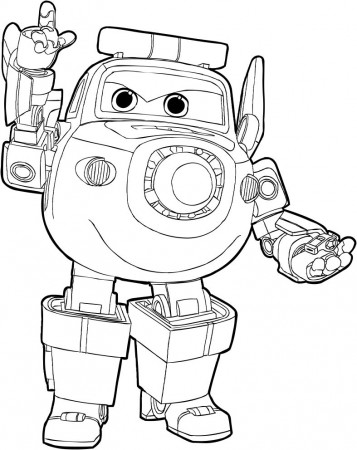 Paul of the Super Wings coloring page | Coloring pages for kids ...