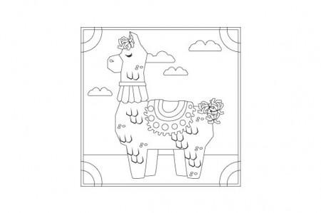 Llama Piñata Coloring Page SVG Cut file by Creative Fabrica Crafts ·  Creative Fabrica