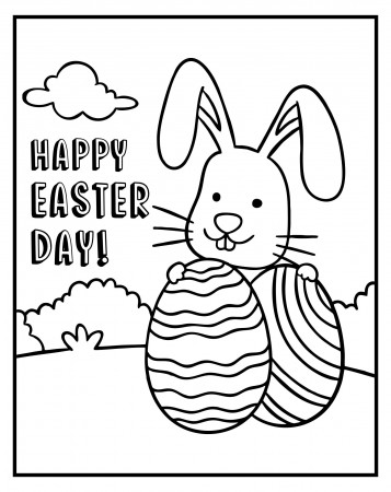 10 Best Easter Printable Cards To Color - printablee.com
