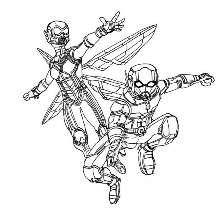 Ant Man And The Wasp Coloring Pages | Coloring pages, Cartoon coloring pages,  Disney coloring pages