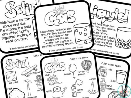 FREE Printable States of Matter Coloring Pages