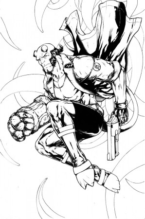 Hellboy Pin-Up — Modern Mythology Comic Art