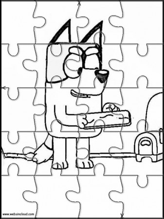 Bluey Jigsaw to cut out 10