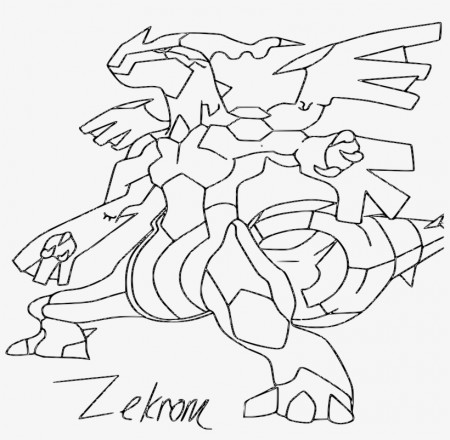 Coloring Pages Pokemon Zekrom Evolution - Dessin A Imprimer ...