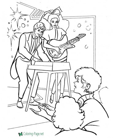 Rock Stars Coloring Pages