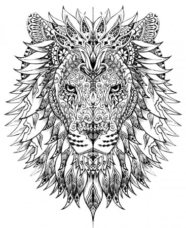 Animals | 50 Printable Adult Coloring Pages That Will Help You De-Stress |  POPSUGAR Smart Living Photo 2