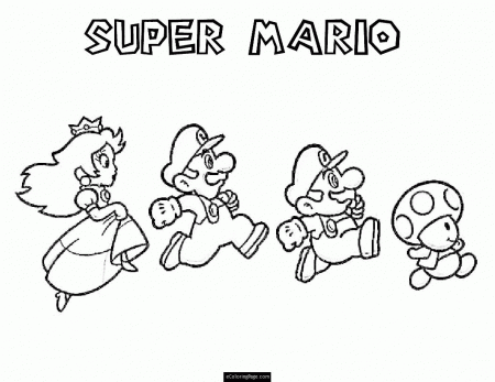 Mario Bros Coloring Pages | eColoringPage.com- Printable Coloring ...