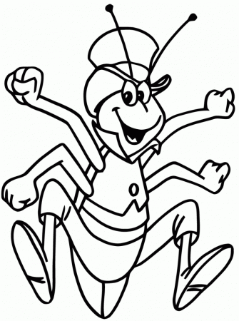 Free Printable Grasshopper Coloring Page Great - Coloring pages