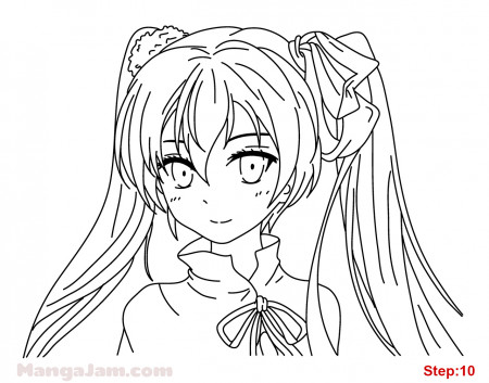 How to Draw Mine from Akame Ga Kill – MANGAJAM.com