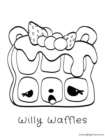 Num Noms - Willy Waffles Coloring Page | Coloring Page Central