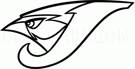 How to Draw the Toronto Blue Jays, Coloring Page, Trace Drawing