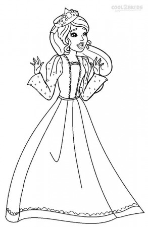 Printable Barbie Princess Coloring Pages For Kids | Cool2bKids | Princess  coloring pages, Barbie coloring, Barbie coloring pages