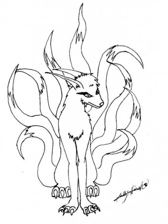 Naruto Coloring Pages Nine Tailed Fox | Pokemon coloring pages, Pokemon  coloring, Cartoon coloring pages