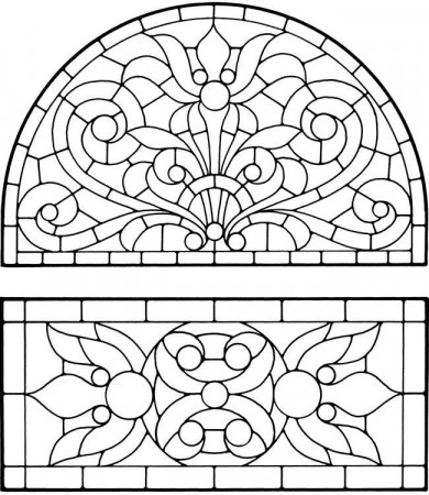 Free Printable Stained Glass Window Coloring Page, Download Free Printable Stained  Glass Window Coloring Page png images, Free ClipArts on Clipart Library