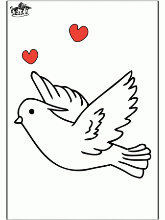 Animals Coloring Pages Picture Pigeons