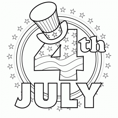 4Th July Fireworks Coloring Page - Coloring Pages For All Ages