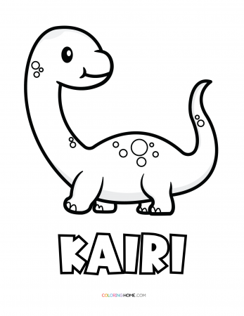 Kairi dinosaur coloring page
