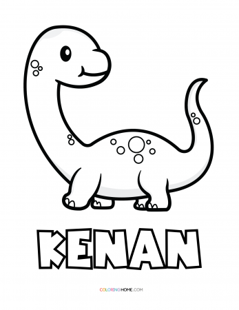 Kenan dinosaur coloring page